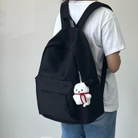 Sac à Dos Polyvalent Japonais de Couleur Unie, Grande Capacité, pour Collège et Lycée