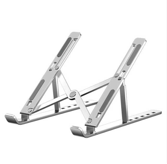 Portable Vertical Foldable Computer Tablet Stand for Installing Laptops Aluminium Alloy with Adjustable Multi-angle Height