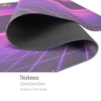 Grand tapis de souris de jeu RGB, motif de dessin animé personnalisé, impression par transfert thermique, surface imperméable, base en caoutchouc antidérapante pour le bureau