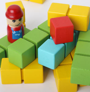 Hot New Product Wooden Small Porters Building Block Diversión Juguetes educativos para edades tempranas Ejercicio Pensamiento lógico Bloques de juguete para niños - Product Image 6