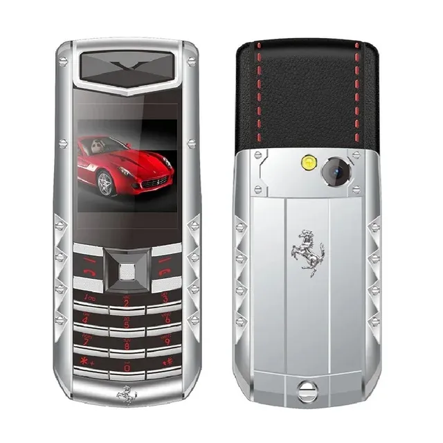 SERVO V5PRO革新的なデザインスチール携帯電話2 SIMカードBluetoothダイヤルスピードダイヤルマジックボイスメタルボディラグジュアリー携帯電話