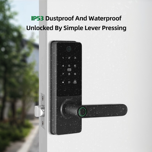 Serrure de porte intelligente Tuya à <span class=keywords><strong>empreinte</strong></span> digitale, sans clé, électronique, avec visiophone, pour la sécurité domestique - Product Image 2