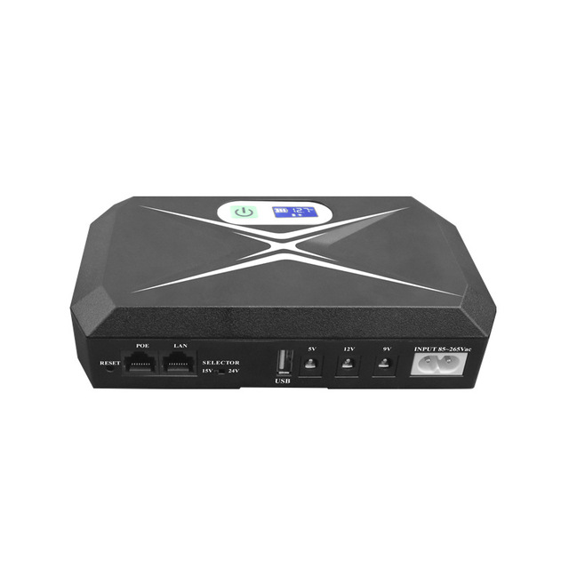 Portable Long Lasting Mini UPS Uninterruptible Power Supply DC Backup Emergency Home Power for Router Modem and Security System