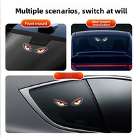 Lampe de signalisation LED décorative sans fil à énergie solaire « Devil-eye » pour voiture, 5V, universelle, pour côté et arrière, produit transfrontalier très vendu