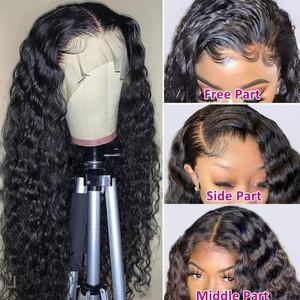 Perruque frontale en dentelle à ondulations profondes 5x5 de 30 à 40 pouces, perruque à ondulations profondes 13x6, densité 180, perruque en cheveux humains à ondulations profondes et bouclées, perruque frontale en dentelle 13x4 - Product Image 5