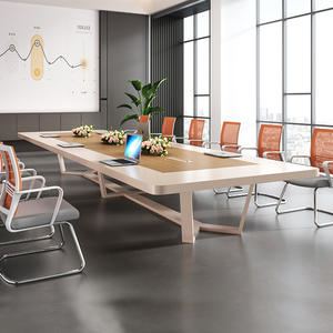 Mesa de Conferencia Rectangular Saint-Lee SL-HYZ-016, Escritorio Estable para Reuniones de Oficina - Product Image 1