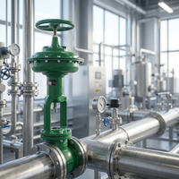 Automatisation de vannes de précision MYMORI, actionneur pneumatique Siemens SIPART PS2 APL-210N, boîtier de commutation