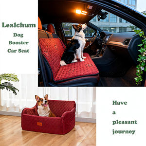 मशीन धोने योग्य पोर्टेबल कुत्ते कार बिस्तर समायोज्य सुरक्षा उपभेदों साइड स्टोरेज जेबों का समर्थन करते हैं - Product Image 4