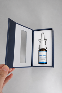 Customizable Recyclable Cardboard Cosmetic Paper Box New Design for Nasal Spray Magnetic Box Packaging with Plastic <b>Window</b> - Product Image 2