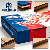 Boîtes d'emballage alimentaire personnalisées en carton ondulé recyclé, impression dorée, logo personnalisé pour restaurants