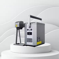 Machine de marquage laser à fibre portable mini, gravure or et argent, refroidissement par air, prend en charge les formats DXF BMP AI, état neuf