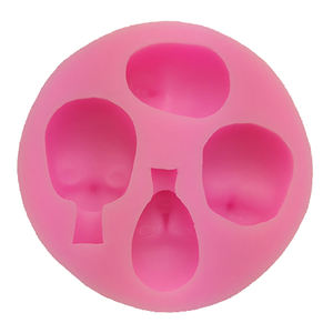 गोल रूपरेखा क्लासिक 3 डी आधा गुड़िया चेहरा डिय सिलिकॉन केक - Product Image 5