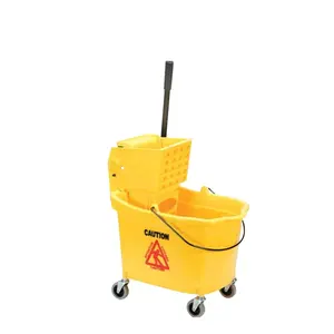 Janitorial Yellow Side Down Drücken Sie Wringer Commercial Mop Buckets & Wringers Squeeze des Eimers