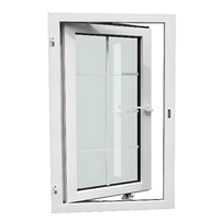 Ventanas Abatibles de Estilo Europeo de Alta Calidad, Proveedor de Fábrica, Ventanas Abatibles de Vinilo, PVC, UPVC