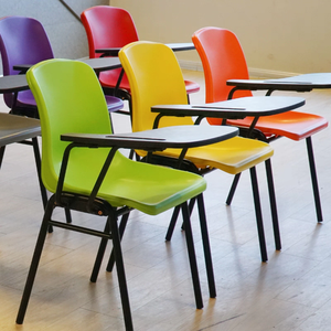 GUANGWEI Modern dayanıklı plastik çalışma koltuğu ev ofis konferans eğitimi için toptan ucuz fiyat ziyaretçi öğrenciler için - Product Image 5