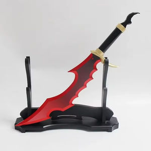 61cm Solo nivellement Katana Mizushino Shun couteau épée <span class=keywords><strong>Anime</strong></span> Cosplay accessoire lame en bois véritable japonais Katana samouraï <span class=keywords><strong>sabre</strong></span> enfant jouet - Product Image 4