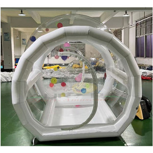 Popular cúpula transparente inflable al aire libre soplar carpa de burbujas transparente al aire libre túnel único globos inflables carpa de burbujas - Product Image 5
