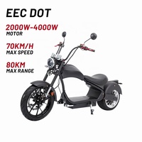 Citycoco 4000W 75 km/h CEE Scooter Électrique Moto Populaire Citycoco MH3 Chopper Grande Selle Unique