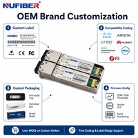 Módulo Transceptor OEM SFP+ 10G BIDI BX100 100km 1490/1550nm Simplex LC SMF DDM EML APD de Grado Operador al por Mayor para ISP
