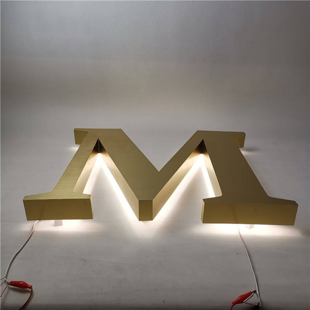 3D Logo Sign Board Backlight Channel Letter Outdoor Indoor Waterproof Wall Business Shop Store Led Illuminated Backlit Signs