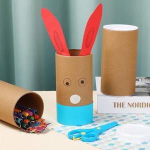 أنبوب بريد ورقي أنبوب تعبئة مع أغطية أو أنبوب بريد دائري من الورق المقوى للأعمال الفنية الحرفية خرائط الشحن التعبئة والتغليف - Product Image 2