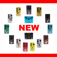 Pédale d'effets de guitare OEM personnalisée en aluminium avec finition peinte, Delay, Distortion, Overdrive, Chorus, True Bypass, bouton de commande
