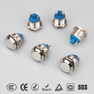 Hban 16mm siêu bền dễ dàng cài đặt thép không gỉ vòm/phẳng/cao phẳng đầu đẩy nút chuyển đổi cho RV/cắm trại với RoHS - Product Image 5