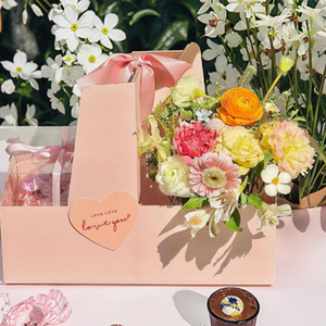Cajas de Regalo Cuadradas de Lujo para Panadería, con Asa, Arreglos Florales Personalizados, para el Día de San Valentín, <span class=keywords><strong>1000</strong></span> Unidades, Vasos de Papel Kraft - Product Image 3