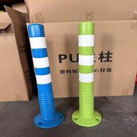 Hochsichtbarer Verkehrsleitpfosten Stoßfester Flexibler Polymer-Poller für Straßen- und Parkplatzsicherheit