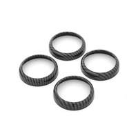 Accessoires intérieurs BYD Yuan Plus ATTO3 : Garnitures de modification en ABS noir pour accoudoir, levier de vitesse, volant et couvercles de sortie d'air