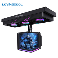 Boîtier PC de jeu LOVINGCOOL tout-en-un 4K avec écran 3 faces, refroidissement liquide du processeur, ventilateur RGB intégré et refroidisseur à eau