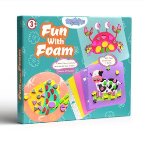 Kit Artistico in Schiuma Divertente per Bambini, Set di Adesivi in Schiuma EVA Fai-da-Te, Tema Animali Marini, Libro di Attività Artigianali per Bambini - Product Image 3