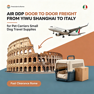 Luchtvracht DDP deur-tot-deur van Yiwu Shanghai <span class=keywords><strong>naar</strong></span> <span class=keywords><strong>Italië</strong></span> voor dierenvervoerders, kleine hondenreisbenodigdheden, snelle inklaring Rome - Product Image 2