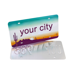 Placa de matrícula en relieve personalizada, chapa de aluminio, placas de matrícula de coche en blanco - Product Image 5