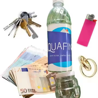 Coffre-fort de détournement de bouteille d'eau secret, conteneur de stockage caché avec couvercle étanche, boîte de rangement pour clés, espèces, objets de valeur
