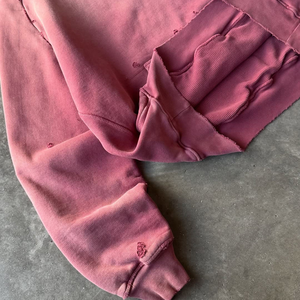 Felpa con Cappuccio Termica a Doppio Strato 500gsm, Effetto Vintage Sbiadito, Streetwear Personalizzabile per Uomo - Product Image 3