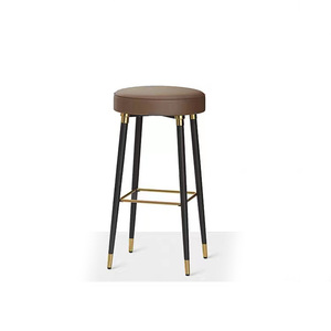 Luxe Doré Noir Haute Métal Jambe Tabouret De <span class=keywords><strong>Bar</strong></span> Maison Cuisine Bureau Restaurant Café Café En Cuir Rembourrage <span class=keywords><strong>Chaise</strong></span> De <span class=keywords><strong>Bar</strong></span> - Product Image 4