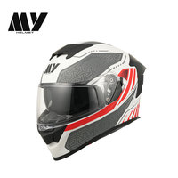 Casque de moto intégral doublement certifié DOT ECE en ABS avec double visière, léger, toutes saisons, logo personnalisable disponible