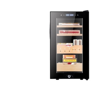 NE-117 46L Electric Cooling Cedar Wood Small 200 Home Tabletop <b>Cigar</b> <b>Humidor</b> Cabinet - Product Image 1