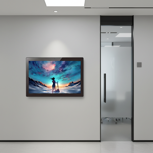 15.6 Inch Android Wall Mount Poe <b>Tablet</b> LCD Digital Signage Advertising Touch Player With Colorful LED Light 1920*1080 Resolutio - Product Image 1