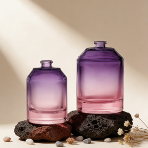 Custom Round Gradient <b>Empty</b> Perfume <b>Spray</b> <b>Bottle</b> 30ml 50ml 100ml Glass Perfume <b>Bottle</b> with Wooden Cap - Product Image 3