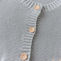Cardigan en tricot doux avec pompons arc-en-ciel, manteau nuage pour bébé, poche plaquée, col rond boutonné pour bébés filles, tricot pour nouveau-nés et tout-petits