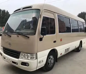 Japon iyi durumda kullanılmış araba toyota 30 koltuk otobüs tur otobüsü satışı