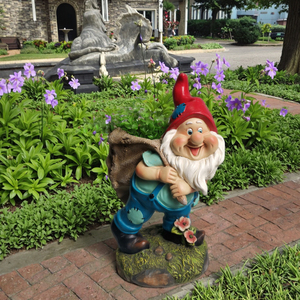 Scultura Personalizzata dei Sette <span class=keywords><strong>Nani</strong></span> in Resina Dipinta a Mano 3D per Decorazione Casa e Giardino di Jessyarts - Product Image 3
