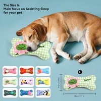 Jouet à mâcher en peluche pour chien, en forme d'os, extra-large, résistant aux morsures, pour soulager l'ennui et l'auto-entretenement