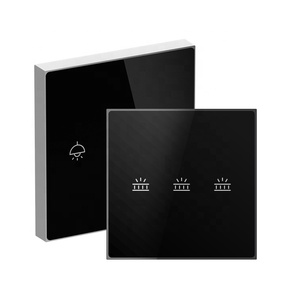 Interruptores de luz eléctrica para el hogar Calidad Reino Unido Control inteligente Homekit Interruptor táctil automático 240V Max. Voltaje 16a Max. Panel de vidrio - Product Image 5