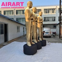 Trophée Oscar gonflable pour la décoration de scène, statue Oscar personnalisée pour les événements