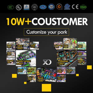 Equipo de Juegos Interior para Niños de Estilo Cyberpunk Futurista con Tobogán, Trampolín y Circuito Ninja para Centro de Entretenimiento Comercial - Product Image 6