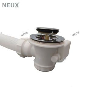 Scarico per Vasca da Bagno in Plastica Flessibile con Filtro Cromato e Troppopieno, Vendita all'Ingrosso - Product Image 6