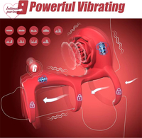 Rosen-Penisring Vibrator Penishülle Saugstimulator Fernbedienung G-Punkt Erektionsring Klitoris-Sexspielzeug für Erwachsene
